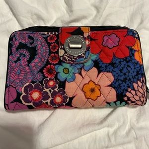 Vera Bradley turn lock wallet